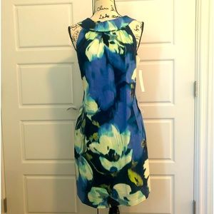 ELIZA J ABSTRACT FLORAL DRESS